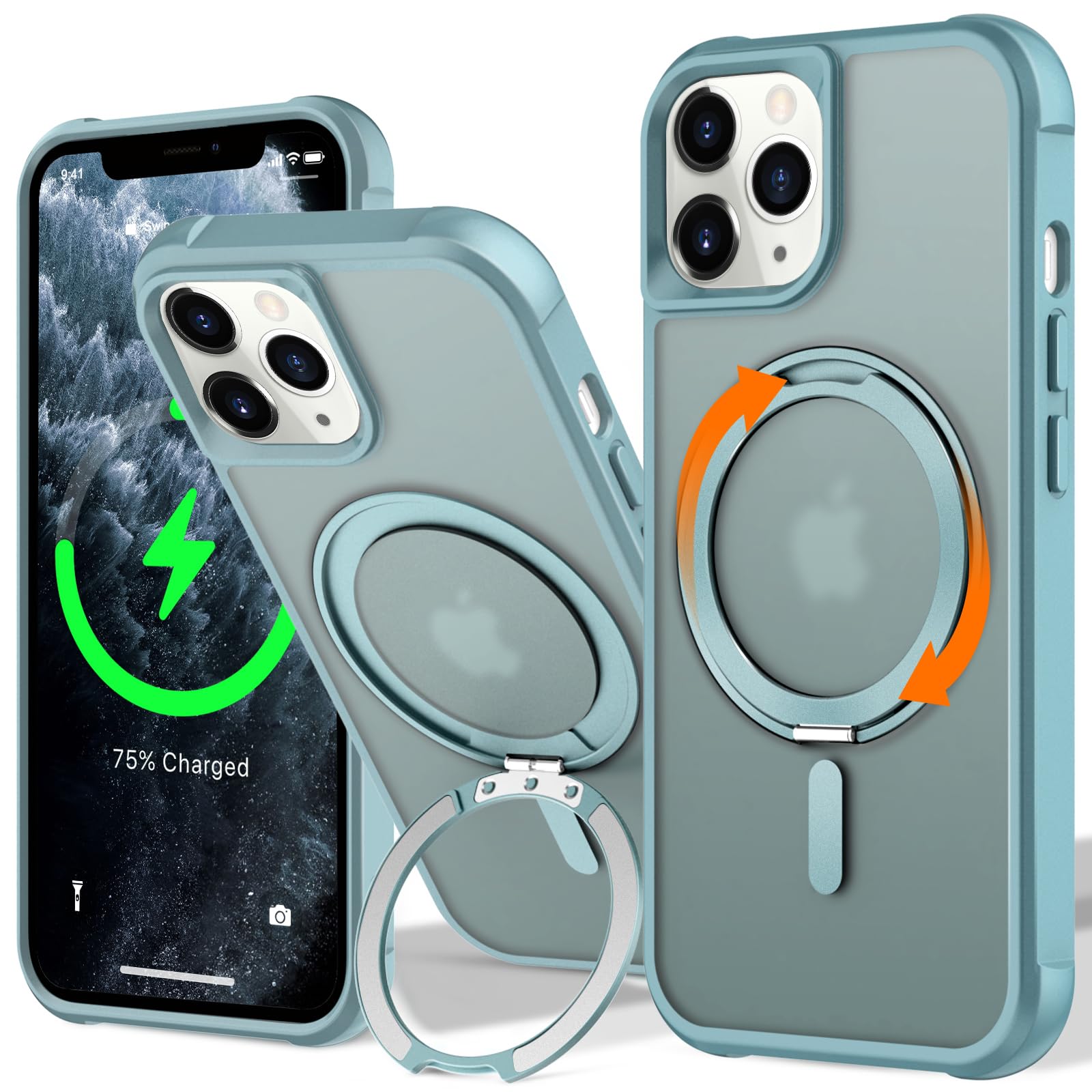 UMIONE 360° Rotatable Magnetic Ring Design for