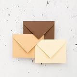 Clairefontaine 5480C Pack of 20 Gummed Envelopes 7.5x10 cm Caramel view 6