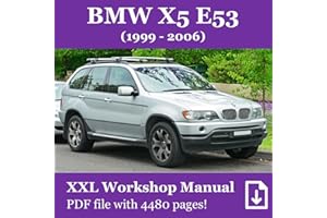 BMW X5 E53 (Model Years 1999-2006): XXL Workshop Manual / Repair / Service Manual # PDF file with 4480 pages # in English # O