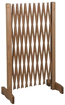 MaxxPro Hundezaun aus Holz | ausziehbare Breite 30-140 cm | freistehendes Absperrgitter für Hunde