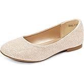 DREAM PAIRS Girls Dress Shoes Slip on Ballerina Flats for Wedding/Party