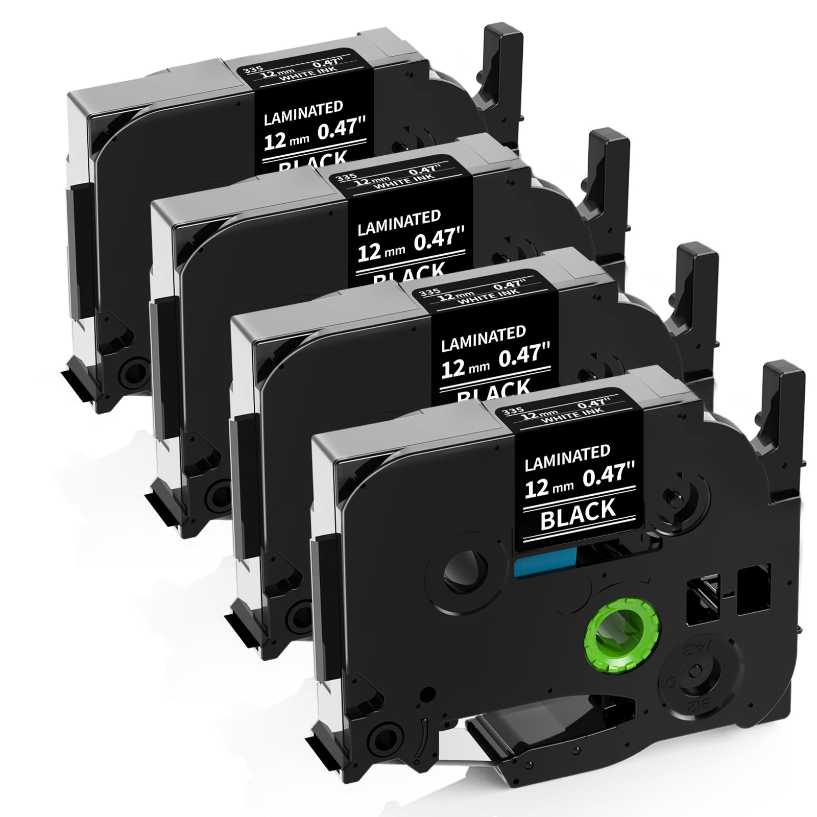 Photo 1 of **Missing**
Labelife Label Maker Tape Black Replacement for Brother TZe-335 TZe335 P Touch Label Tape White on Black TZe TZ 12mm 0.47 Laminated for Brother PT-D210 PT-D220 PT-H110 PT-D400 PT-D600, 4-Pack