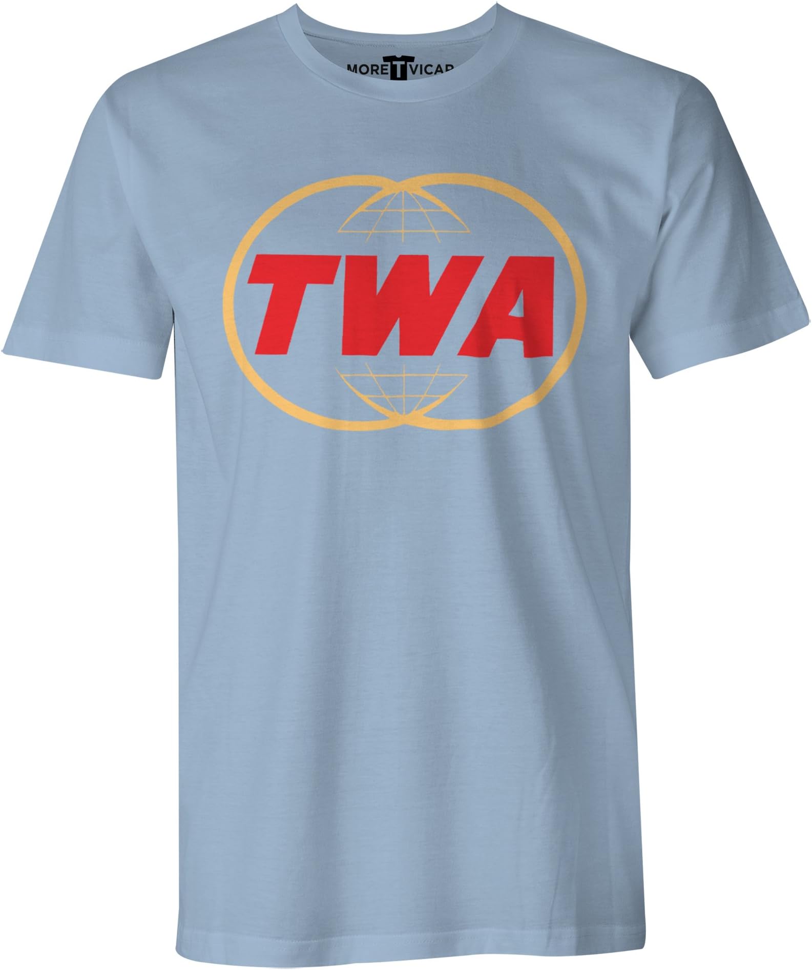 More T VicarTrans World Airlines TWA - Mens Retro Airliner Logo T Shirt