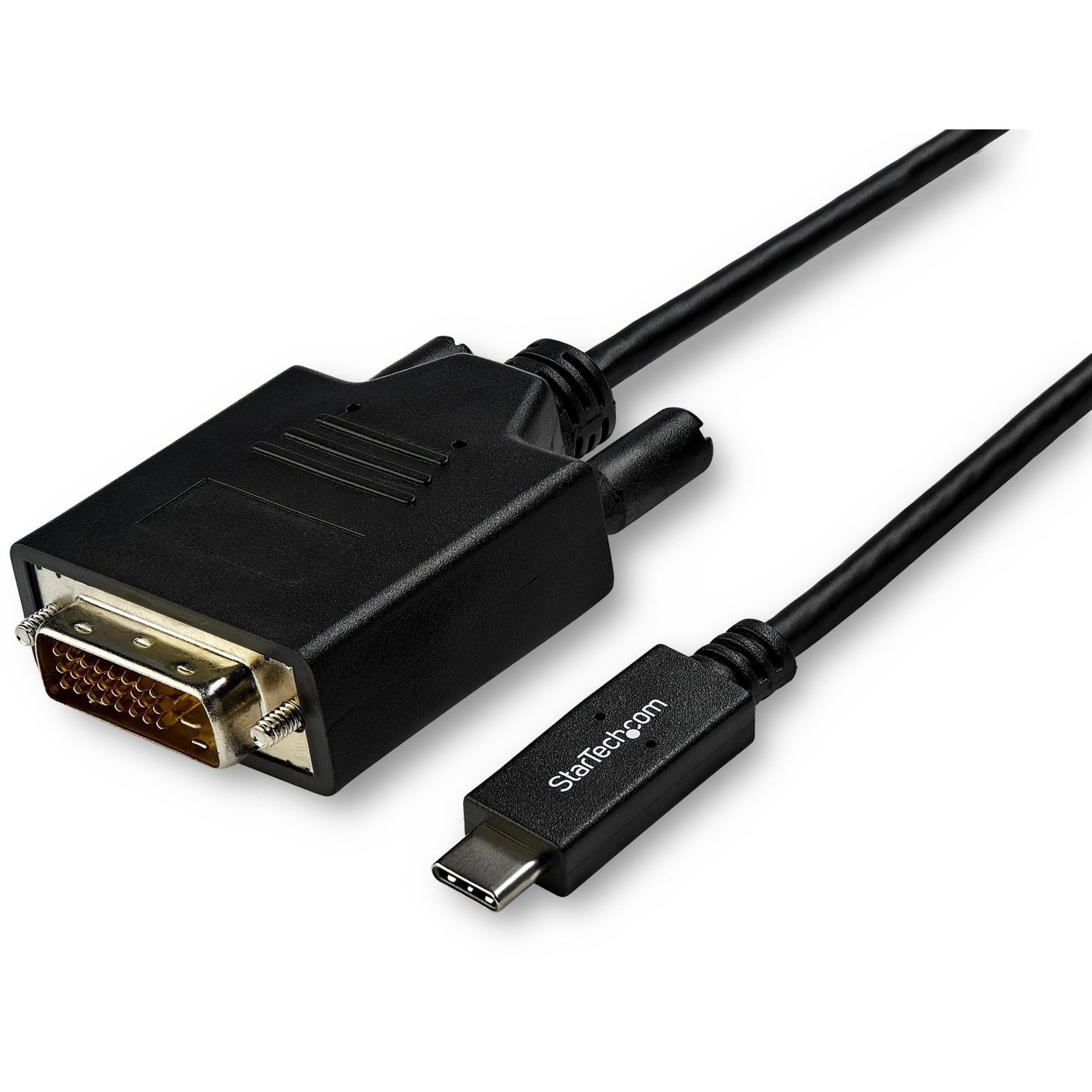 StarTech.com 10ft (3m) USB C to DVI Cable - 1080p (Single Link) USB Type-C (DP Alt Mode HBR2) to DVI-Digital Video Adapter Cable - Works w/ Thunderbolt 3 - Laptop to DVI Monitor/Display (CDP2DVI3MBNL)