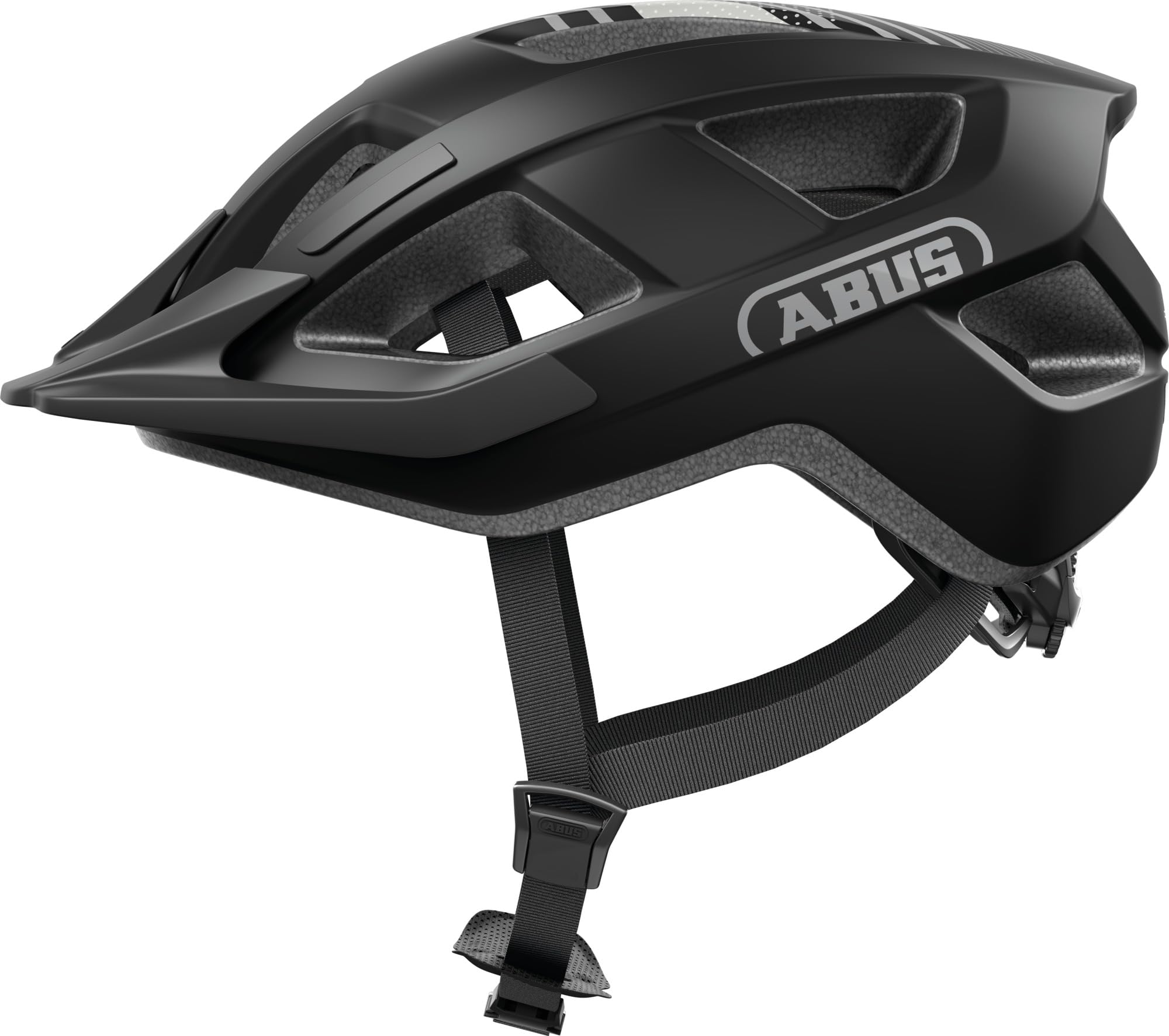 ABUS Aduro 3.0 LED Bike Helmet - sporty city Helmet in a stylish design for everyday and sporty Tours - with Rear Light - for Men and Women - Size S, black