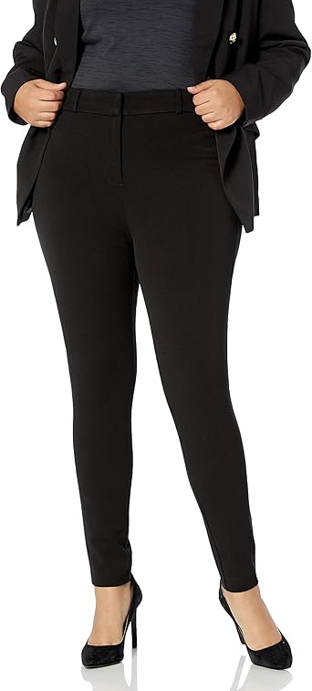 plus size slim fit trousers