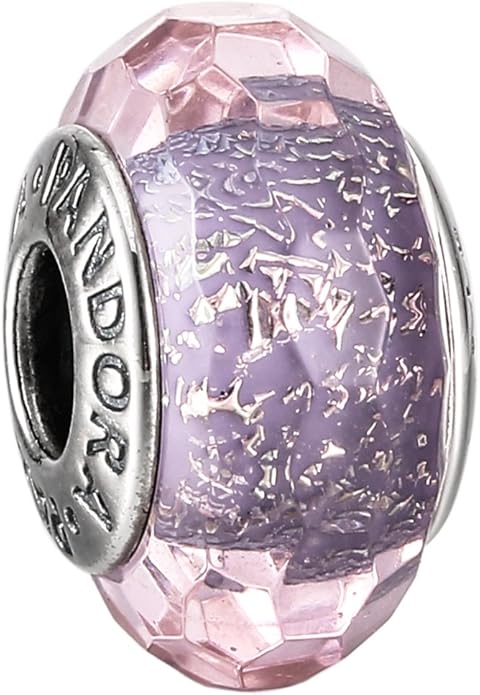 Charm in Vetro di Murano Azzurro e Foglia Argento Vendita | Linea Italia gioielli Made in Italy