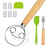Danish Dough Whisk - Bread Whisk, Dutch Whisk for