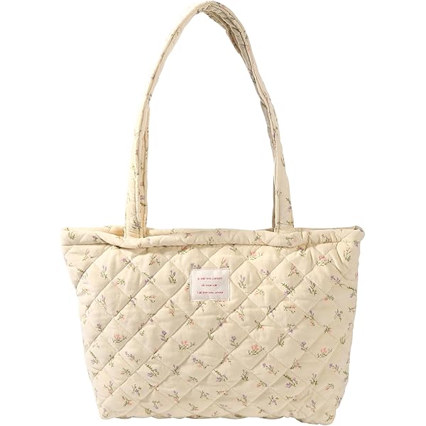 Amazon.com: Sunwel Fashion Top Zipper Floral Quilted Bag
