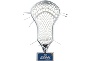 East Coast Dyes - Rebel Offense Strung Lacrosse Head - White - Elite Pocket - Hero 2.0 - White