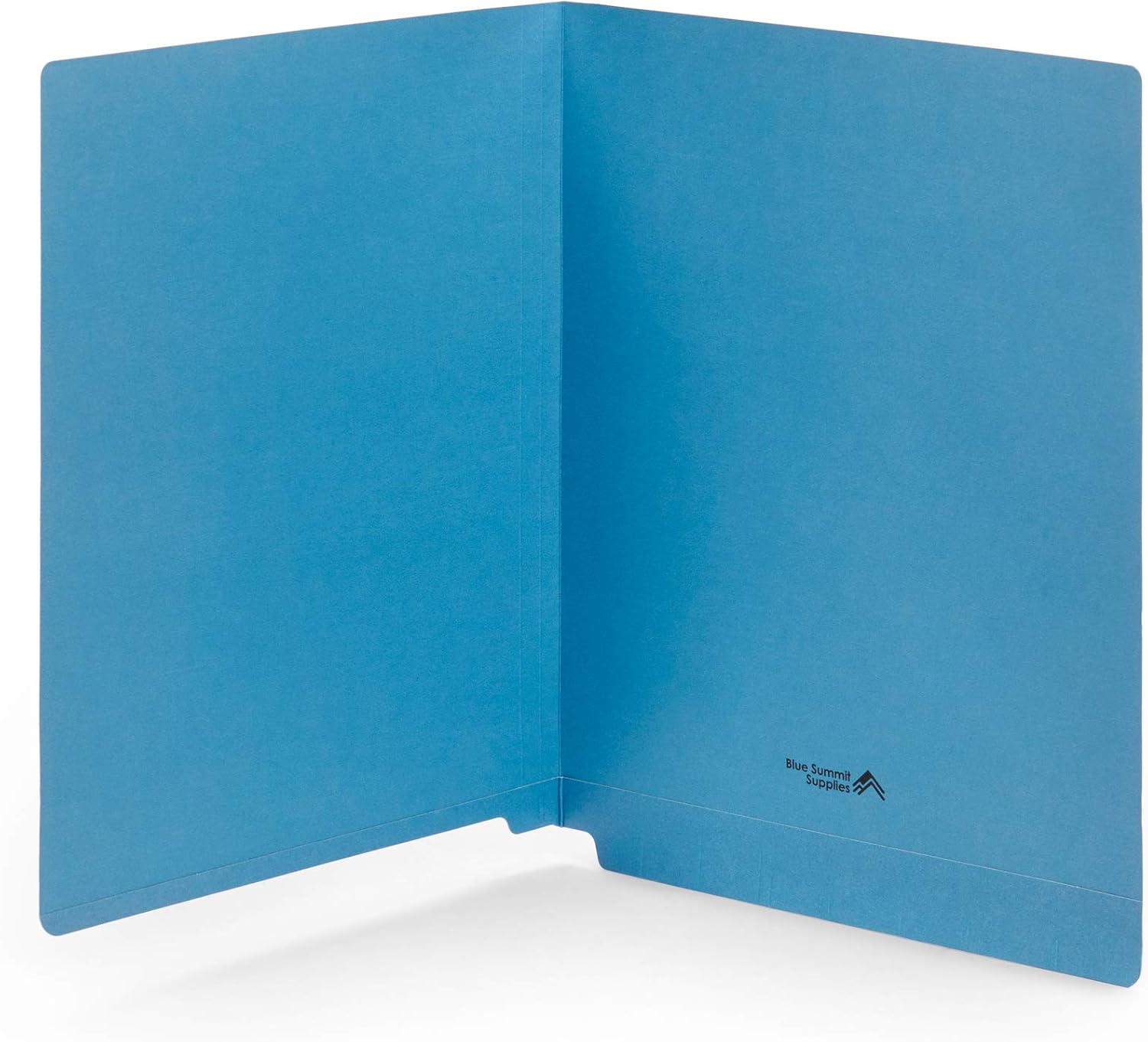 Blue Summit Supplies 100 Blue End Tab File Folders, End Tab Folders
