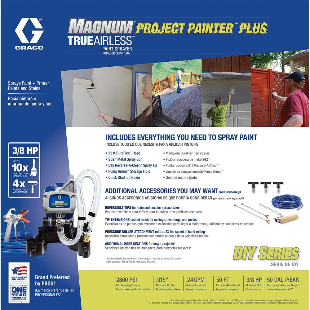 Graco Magnum 257025 Project Painter Plus Paint Sprayer