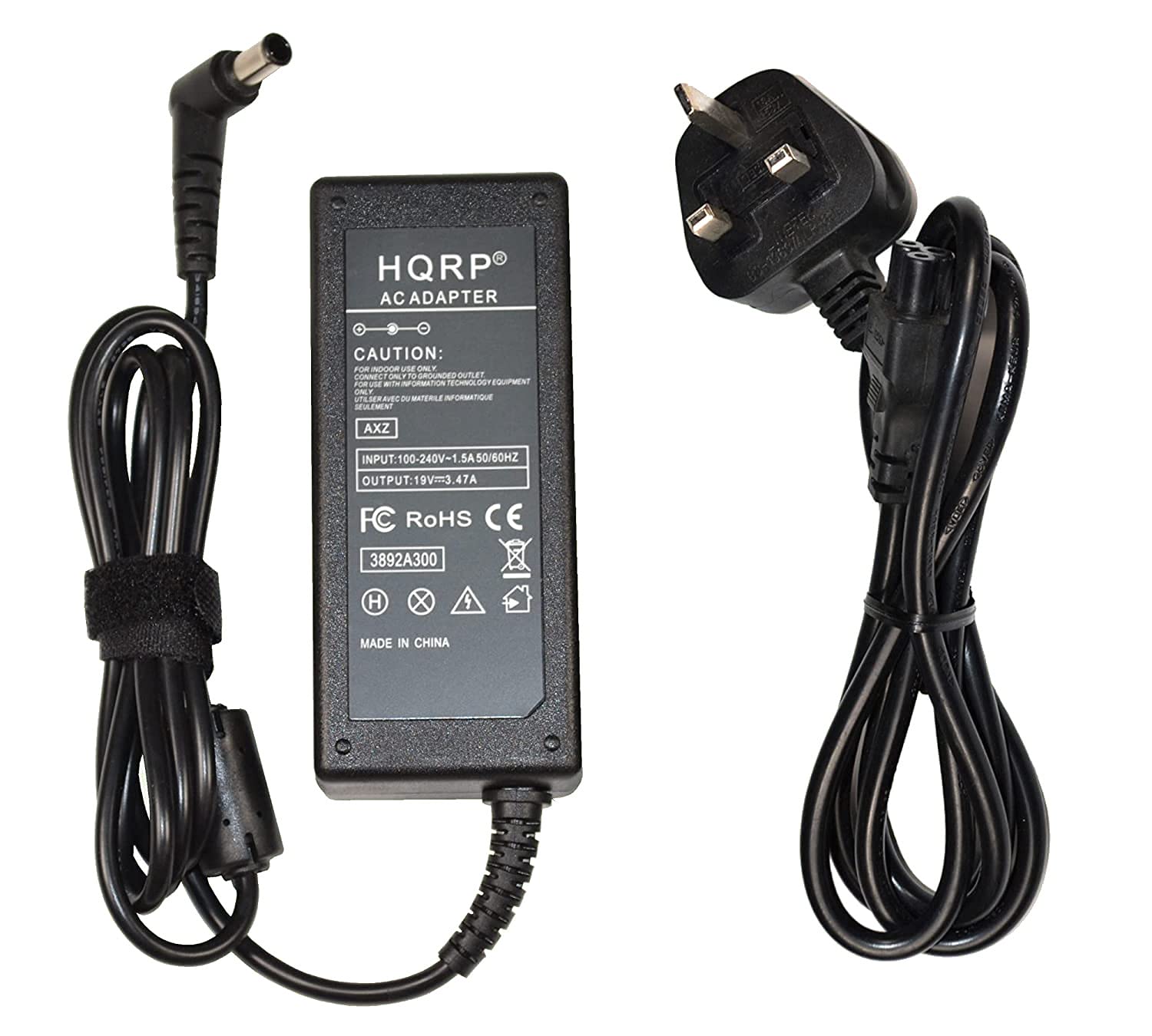 HQRP 19V AC Adapter Compatible with Samsung BN44-00838A A5919_FSM UN32J5003 UE32J5200A UE55J6150 UE32J4000 UE32J5000 UE32J5005 UE32J4500A UE55J6175 UE50J6175 LED HDTV TV Power Supply