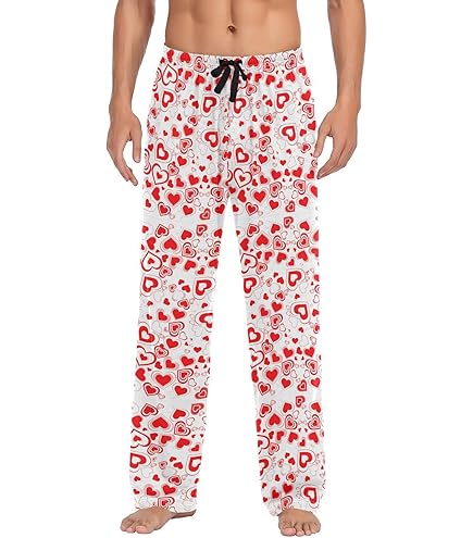 Amazon.com: Red Heart Pink Love Mens Pajama Pants Lounge Men's Pajama  Bottoms Soft Sleep Pants With Pockets S : Clothing, Shoes \u0026 Jewelry