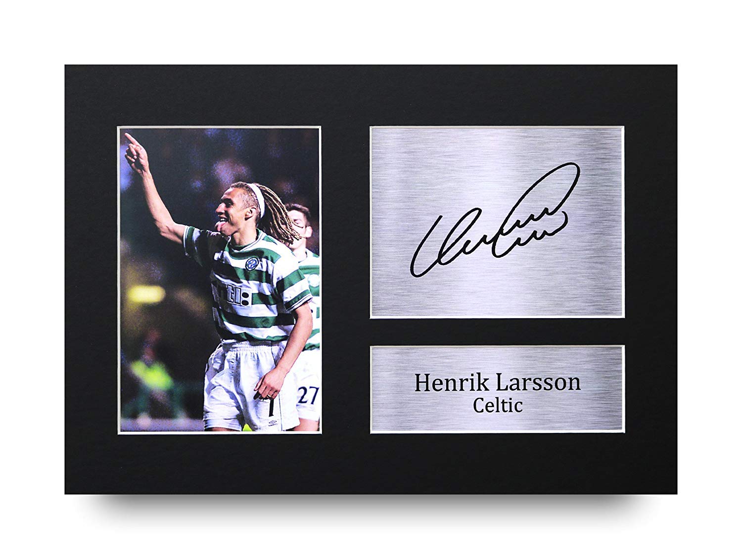 HWC Trading Henrik Larsson Gift Signed A4 Printed Autograph Celtic Gifts Print Photo Picture Display โ image 1