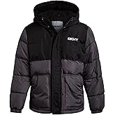 DKNY Boys Puffer Jacket - Heavyweight Sherpa Lined Hooded Bubble Puffer with Pockets - Warm Insulated Winter Jacket for Boys