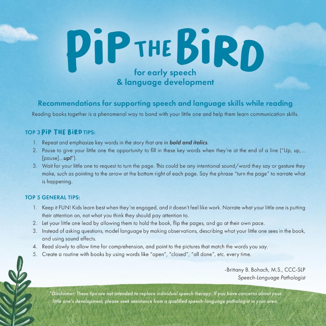 Pip the Bird: For Early Speech & Language Development (A fun & interactive children's book to encourage functional words)