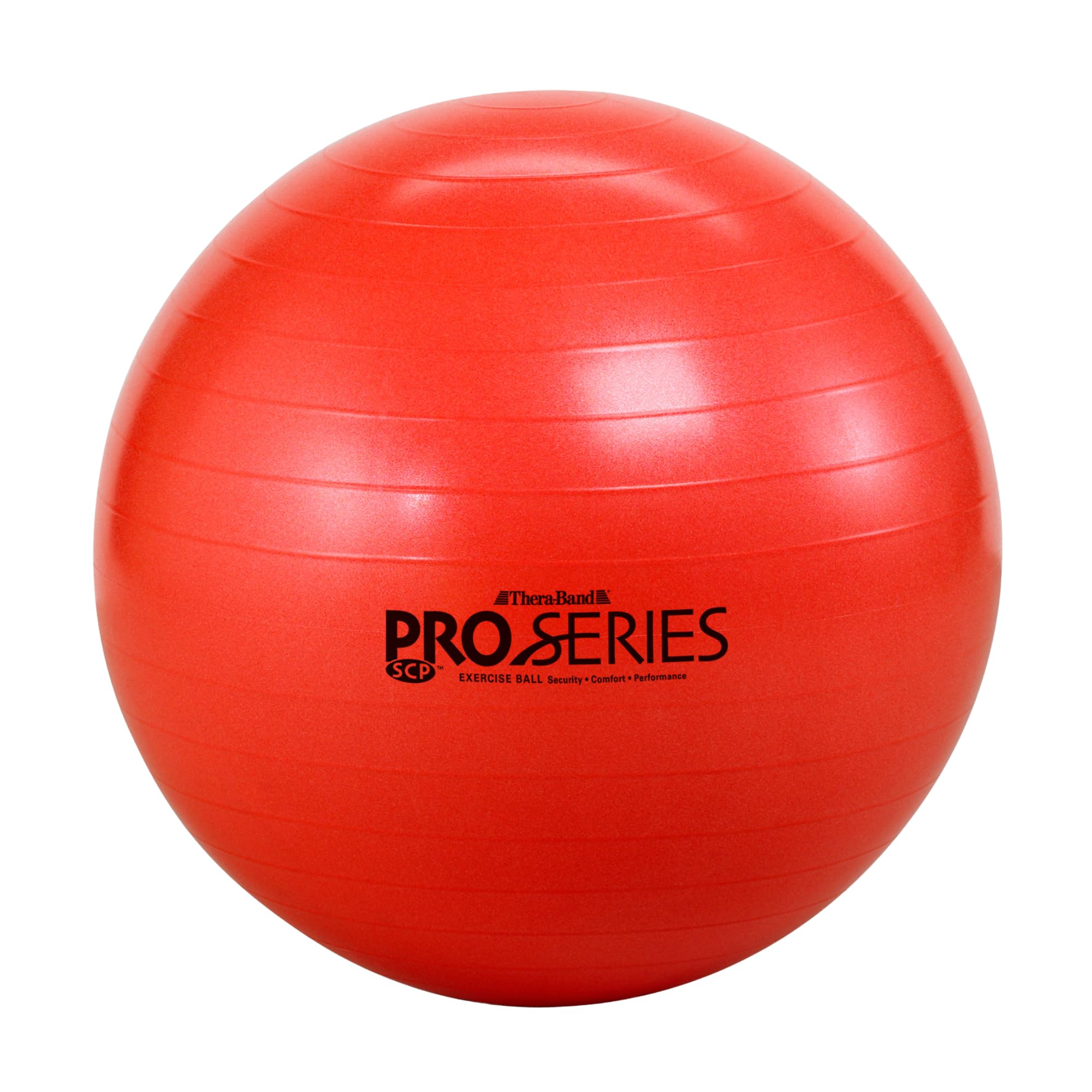 Photo 1 of THERABAND Pro Series Exercise Ball, 22" Red Stability Trainer for 5'1"–5'6" Users, Anti-Burst Yoga & Pilates Ball, Balance & Core Trainer, For Athletes Fitness at Gym & Home