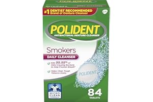 Polident Smokers Denture Cleanser Tablets - 84 Count