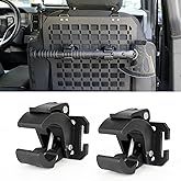GEARZONE Quick Release Clamp Shovel Mount for MOLLE Panel Attachments for Tactical Backpack MOLLE Bag Molle Attachments for Shovel, Axe, and Tools, 2-Pack