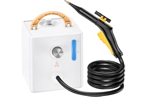 Profon Steam Cleaner with Trigger Control, High Pressure Handheld Steamer for Cleaning Bathroom, Kitchen, Car, Furniture, Grout,Multi-Surface Tools Included to Remove Dirt, Grime, Grease, and More