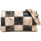 Bed/Stu Cadence PW Crossbody Wallet 5.5"H, 8"W (Black Lux/Nectar Lux)