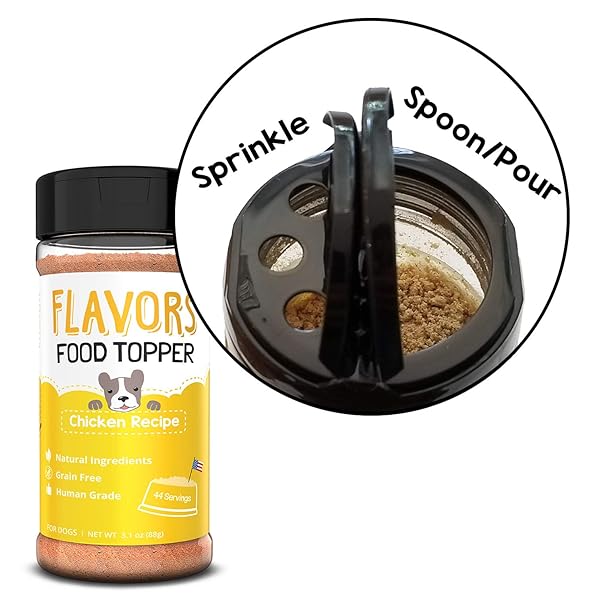 BEAUMONT BASICS FLAVORS FOOD TOPPER FOR DOGS, CHICKEN RECIPE, 3.1-OUNCE