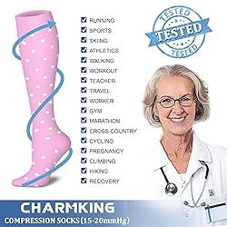 CHARMKING Compression Socks for Women & Men