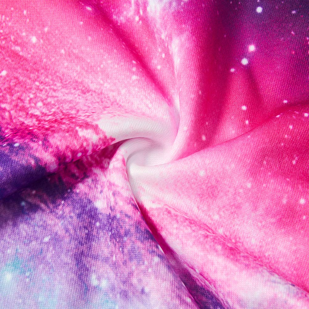 RAISEVERN Jungen/Mädchen Zwillinge Kleidung Winter Weihnachten Hoodie 3D Space Galaxy Kapuzenpulli Bunter Nebelfleck-Pullover