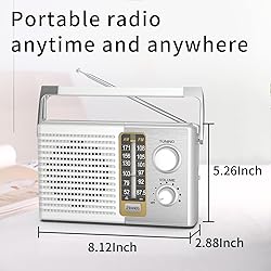 Yewrich AM FM Radio with Best Reception, Portable