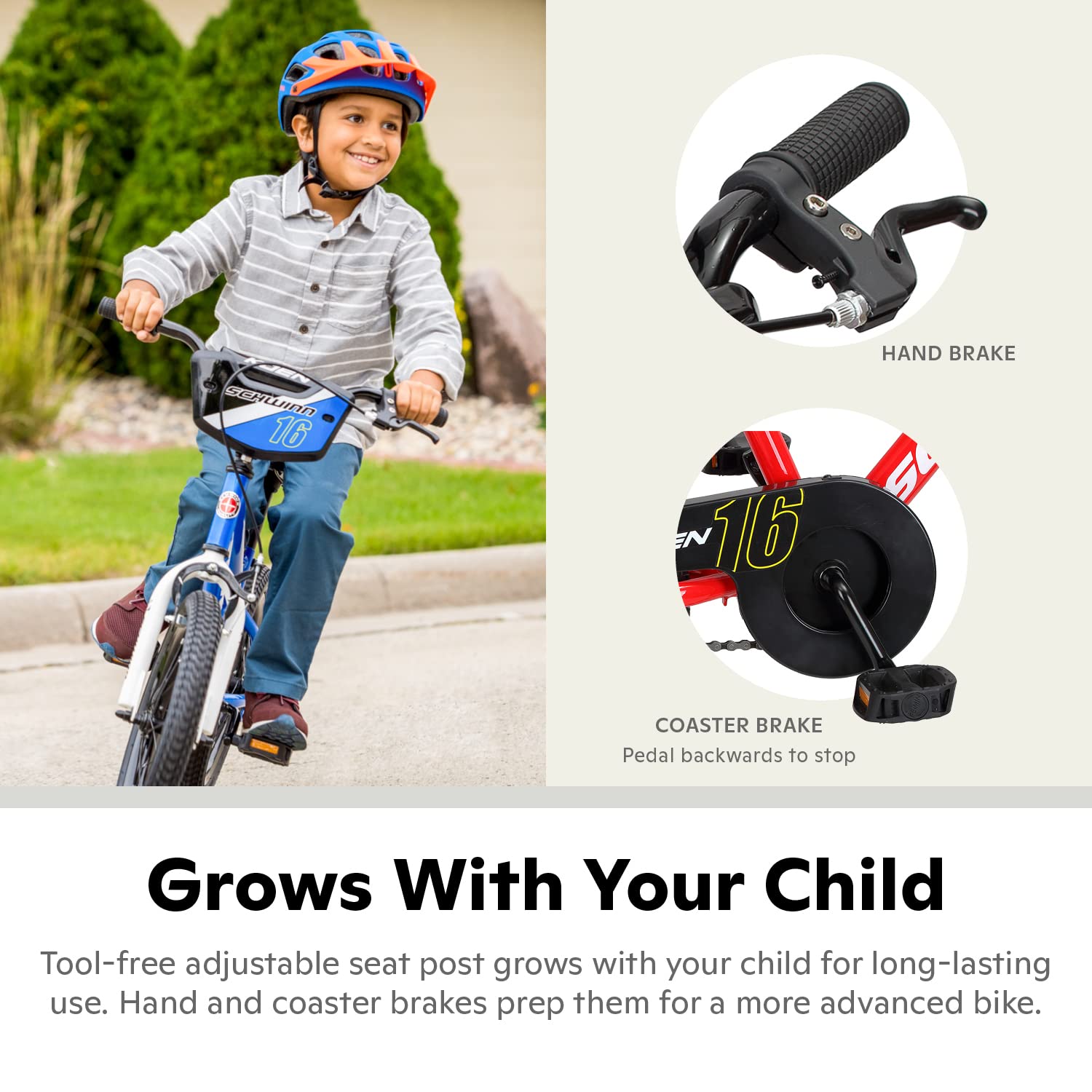 Schwinn Elm and Koen Bike or Balance Bike, 12-20 Inch Bike for Kids Ages 2-13, Black, Blue, Red, Teal, Pink or Purple, SmartStart Ergonomic Design, Adjustable Seat Grows with Child, Training Bicycle