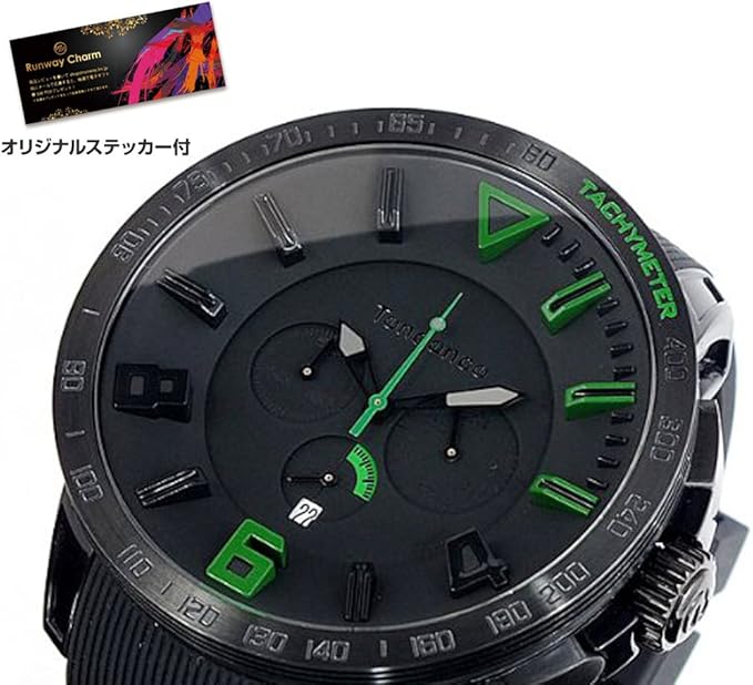 Amazon Tendence テンデンス 腕時計 メンズ レディース ウォッチ 男女兼用 クオーツ 人気 ブランドカジュアル 迷彩 Cool おしゃれ アナログ プレゼント にも お得なステッカー付き Black Green Chrono 並行輸入品 メンズ腕時計 腕時計 通販