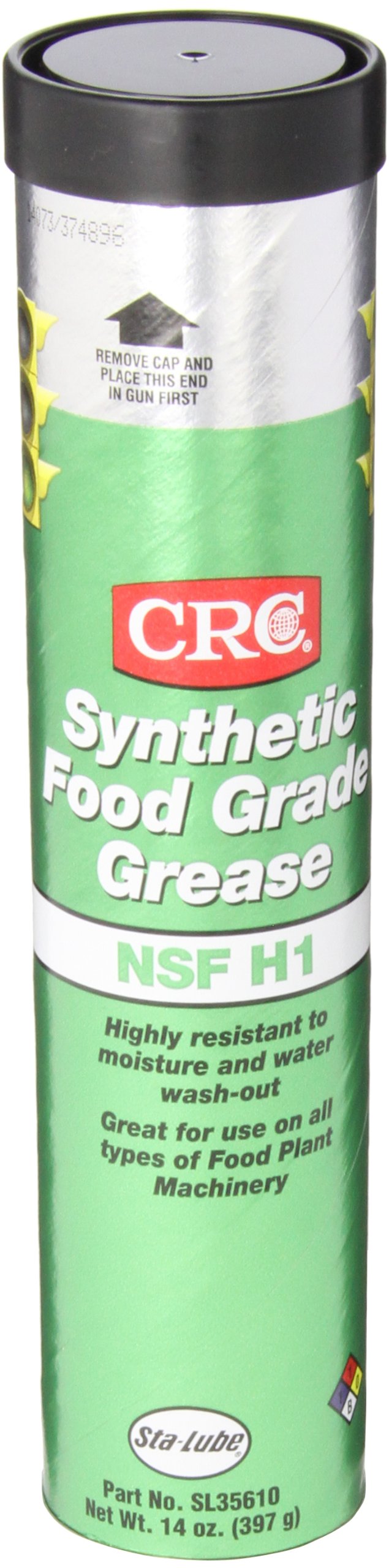 CRC SL35610 Synthetic Food Grade Grease, 14 Ounce, Clear, Colorless