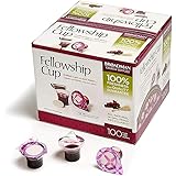 Broadman Church Supplies Pre-filled Communion Fellowship Cup, Juice and Wafer Set, 100 Count
