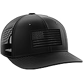 Tactical Pro Supply Leather Flag Patch Snapbacks Hat for Men and Women