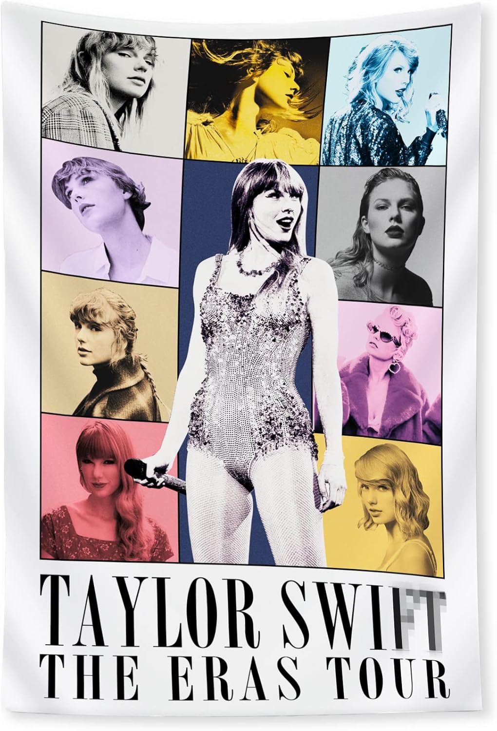 Tapestries - TAPBUMP Music Superstar Tapestry 3.2x5 ft Swift Flag Wall Hanging Banner Taylo Fans Tapestry Tayloswift Gifts The Eras Tour Decor for Room Bedroom Wall Art College Dorm Decor 150x100cm
