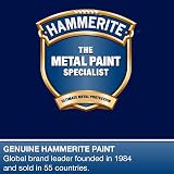 Hammerite Direct to Rust Exterior Gloss Black Metal Paint 250ml Pack of 5 view 7