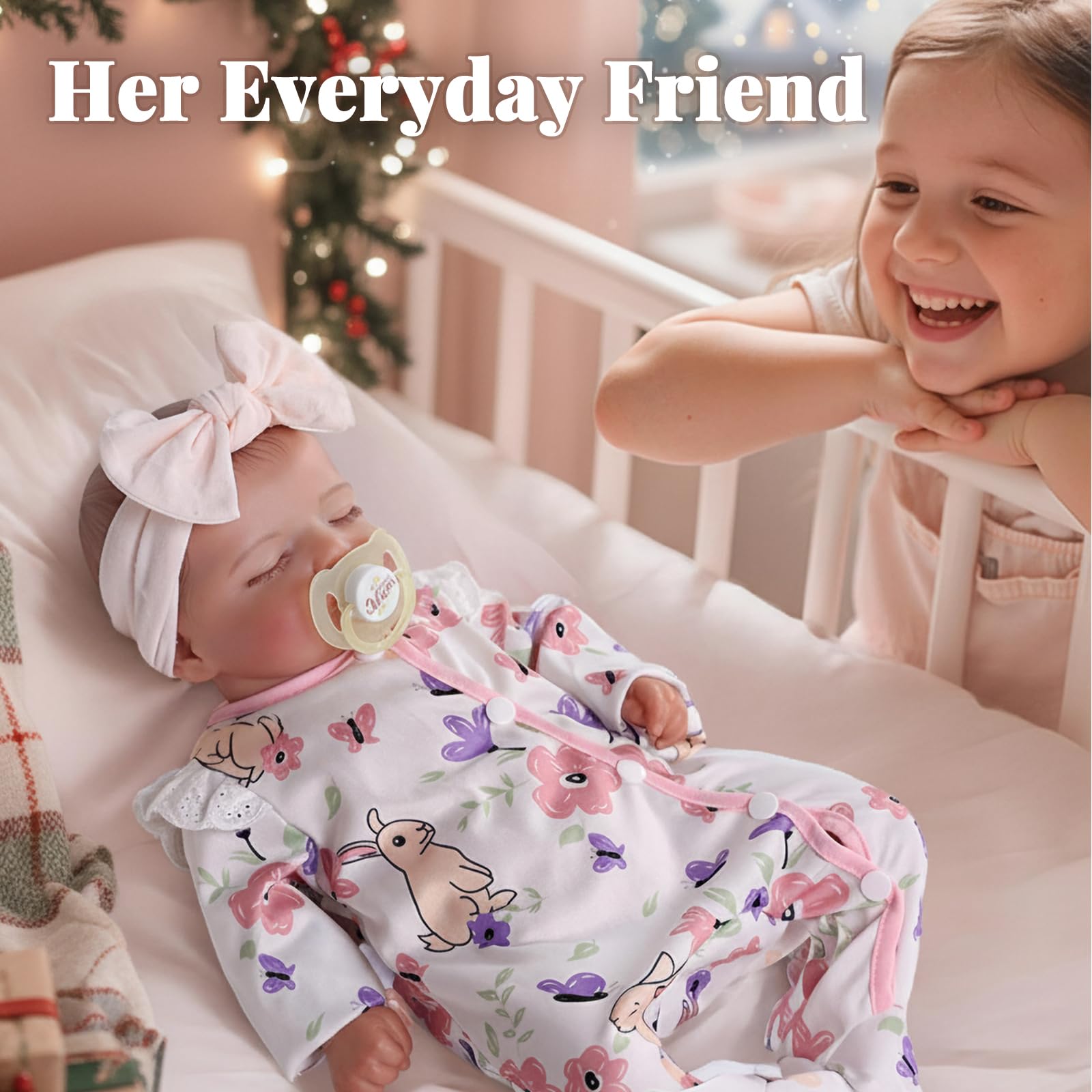 BABESIDE Lifelike Reborn Baby Dolls Girl - 20 Inch Realistic Newborn Baby Dolls with Poseable Body, Real Life Baby Dolls with Accessories for 3+ Year Old Girls Gifts, Pretend Play, Collection