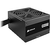 CORSAIR CX550 80 Plus Bronze Non Modular Low-Noise ATX 550 Watt Power Supply - NA - Black