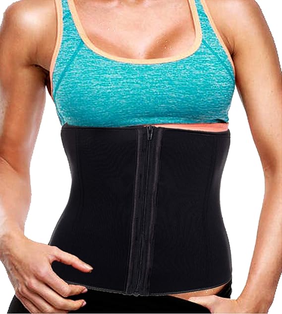 Women�s Neoprene Zipper &amp; Buckle Underbust Cincher Waist