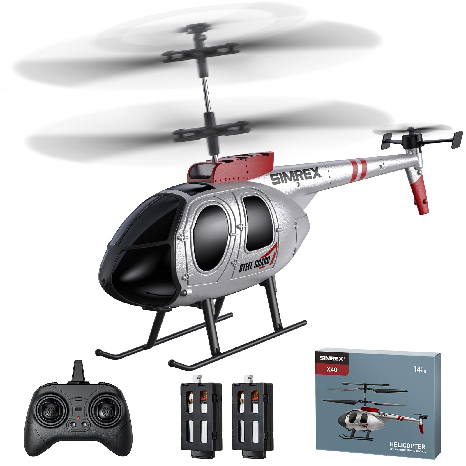 SIMREX Remote Control Helicopter for Kids, 2 Speed Mode With 20Mins Flight, Helicopter Toy Drone, Altitude Hold, Toys for Boys And Girls, The Best for Children