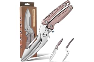 BEFYUS Kitchen Scissors Heavy Duty - Premium Kitchen Shears with Ultra Sharp Stainless Steel Multi-Function Food Scissors，Pou