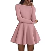 PRETTYGARDEN Fall Cocktail Dresses for Women Elegant Classy Wedding Guest 2026 Long Sleeve Homecoming Party A Line Mini Dress