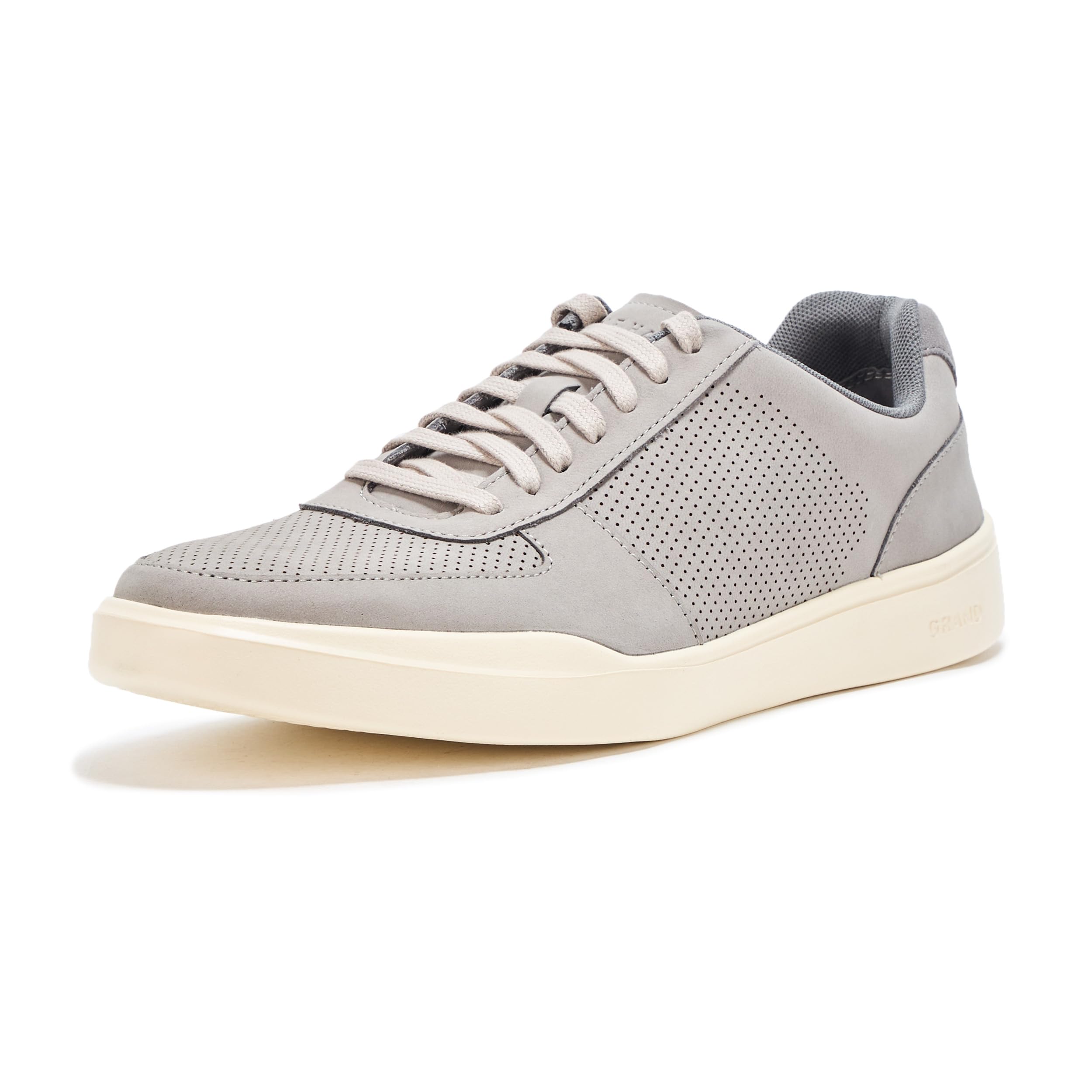 Cole Haan Men's Grand Crosscourt Modern Perforated Sneakers, Paloma Nubuck/Shade, 8-W US Image