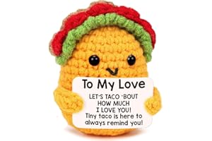 LUOHERE Mothers Day I Love You Gifts for Her Wife Girlfriend, Gifts for Him Boyfriend Husband Birthday Gift Idea, Valentines Easter Handmade Crochet Couples Anniversary Small Gift for Fiance Women