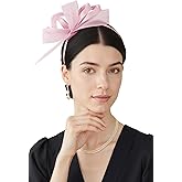 BABEYOND Fascinator Hats for Women - Tea Party Kentucky Ribbon Headband Derby Bridal Wedding Tulle Headpiece with Hair Clip