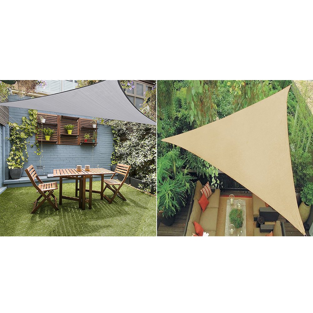 JYCRA Sun Shade Sail For UV Protection10x10x10Ft Triangle