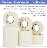ASelected Premium Masking Tape 12 Rolls 25mm x 30m White Painting Tape view 4