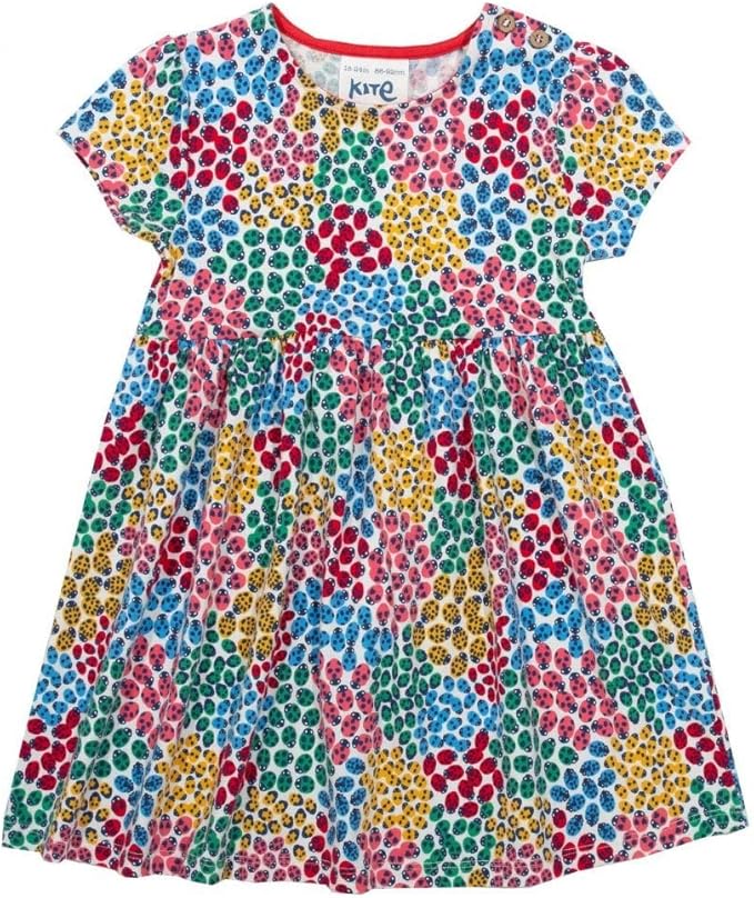 Kite Kite Mädchen Marienkäfer Ditsy Kleid Bio Multi 05 Jahre Gr. 5 Jahre, multi Kleider
