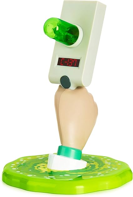 Rick And Morty Portal Gun Lampe Leuchtet Grun Aus Kunststoff In Geschenkverpackung Amazon De Kuche Haushalt